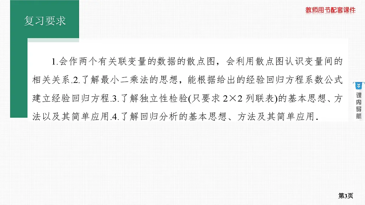 第2课时　成对数据的统计分析第3页