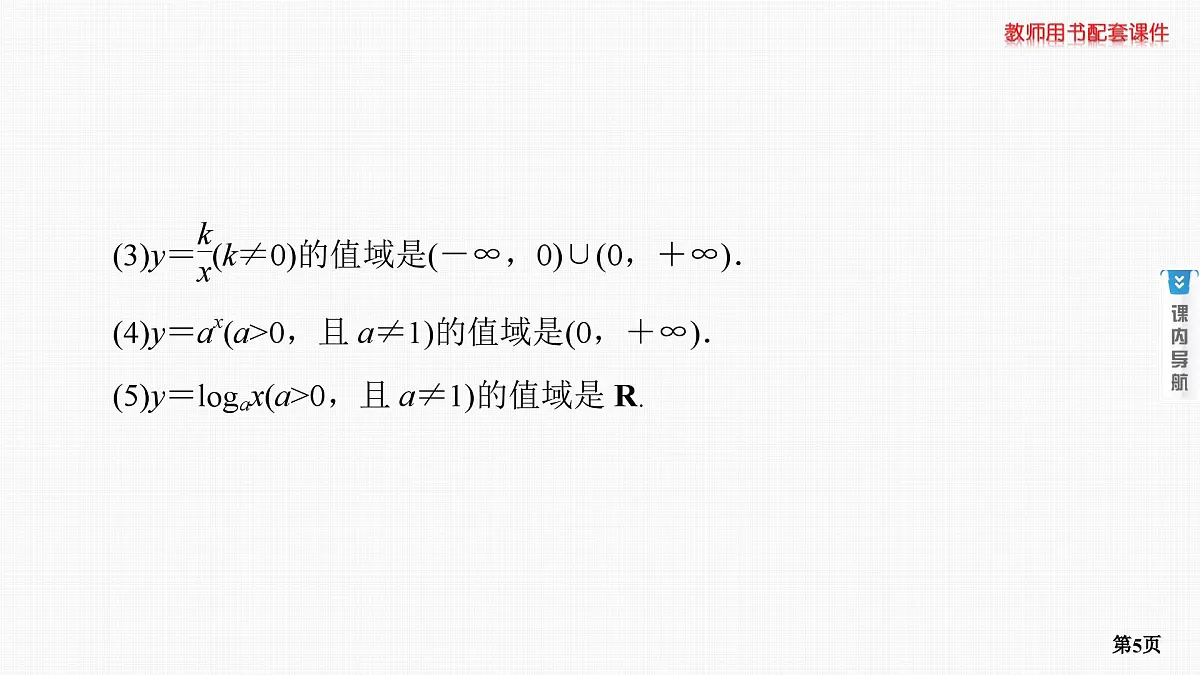 专题研究一　函数的值域第5页