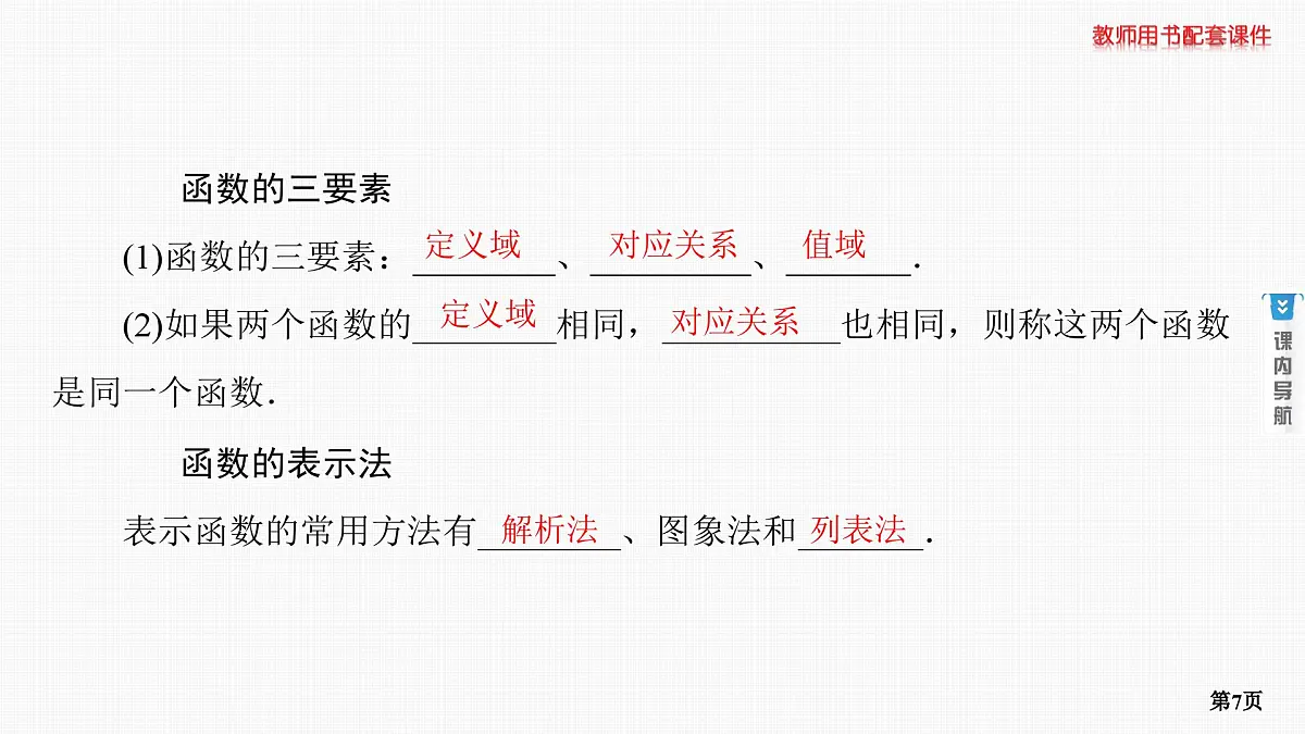 第1课时　函数的概念及其表示第7页