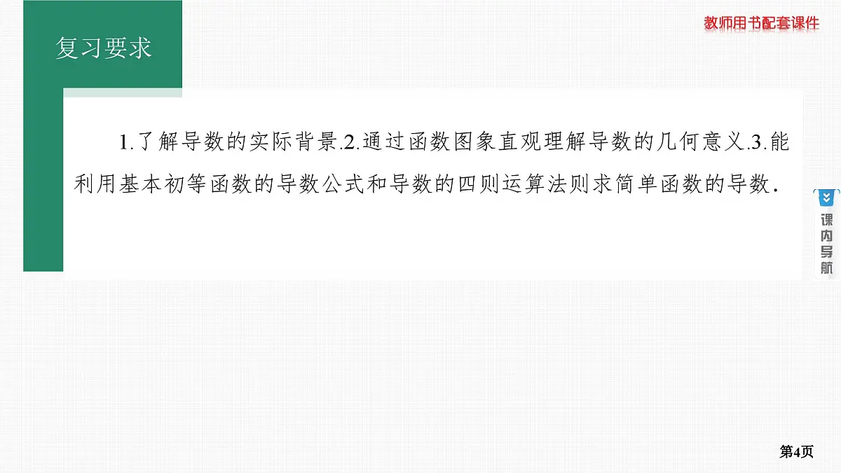 第1课时　导数的概念与运算第4页