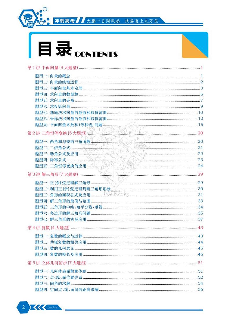 2024暑假数学高一升高二题型专练复习+新课预习（学生版）第2页