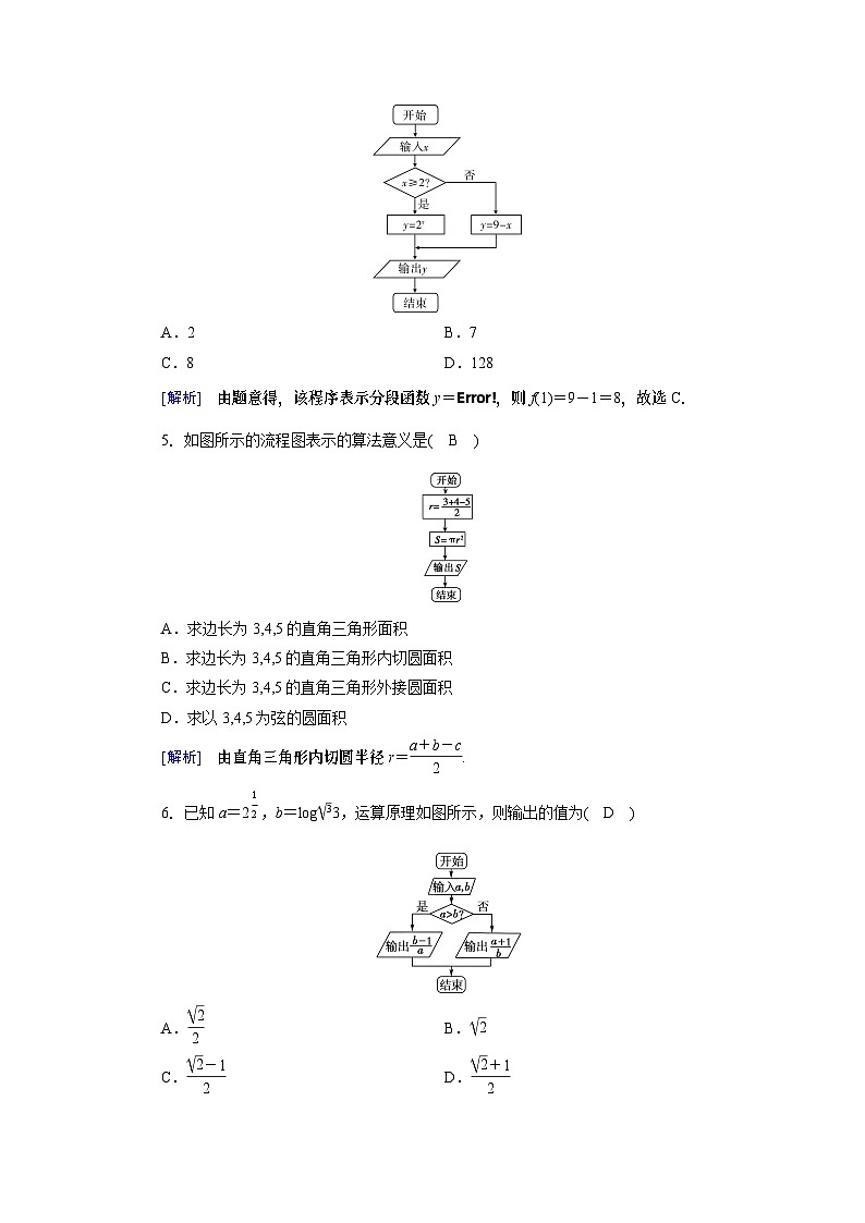 北师大版数学必修3第2章 2.1顺序结构与选择结构练习第2页