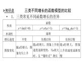 人教A版高中数学必修第一册-第3课时-不同函数增长的差异【课件】