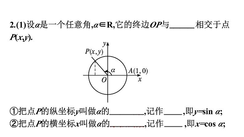 人教A版高中数学必修第一册5.2.1三角函数的概念（课件）第7页
