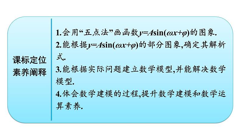 人教A版高中数学必修第一册5.6 第2课时画函数y=Asin(ωx+φ)的图象【课件】02