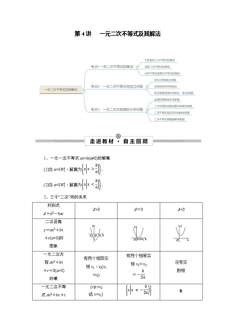 第04讲 一元二次不等式及其解法（解析版）第1页