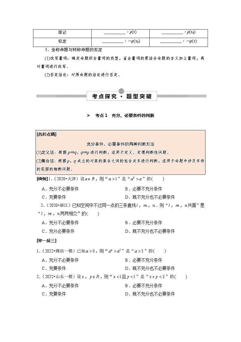 第02讲 充分条件与必要条件、全称量词与存在量词（原卷版）第2页