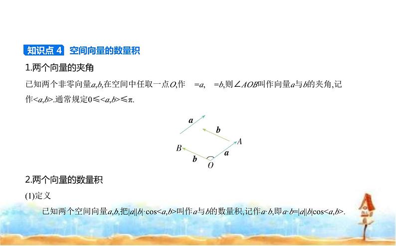 北师大版高中数学选择性必修第一册第3章空间向量与立体几何2空间向量与向量运算课件06