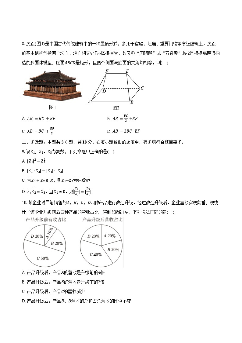 2023-2024学年吉林省长春市吉大附中实验学校高一（下）期末数学试卷（含答案）02