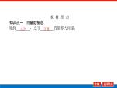 人教B版高中数学必修第二册6.1.1 向量的概念（教学课件）
