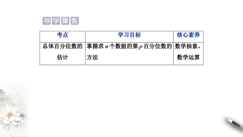 北师大版（2019）数学必修第一册：6.4.3《百分位数》PPT课件（共10页）02
