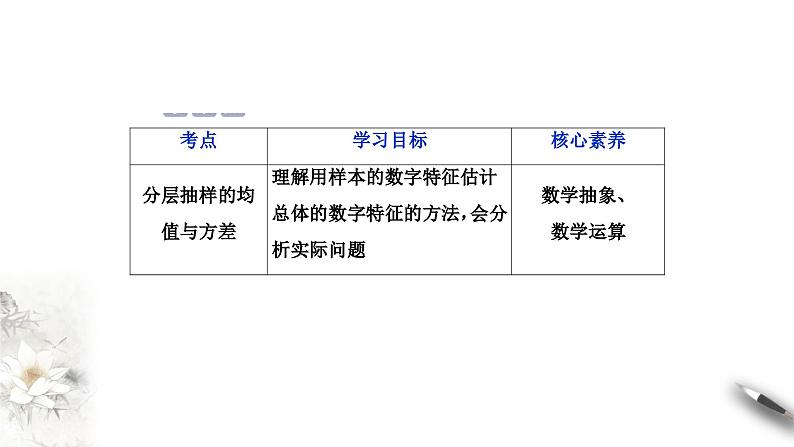 北师大版（2019）数学必修第一册：6.4.2《分层随机抽样的均值与方差》PPT课件（共13页）02