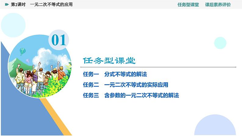 第2章　2.3　第2课时　一元二次不等式的应用第3页