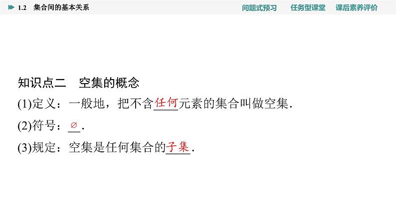 第1章　1.2　集合间的基本关系第6页