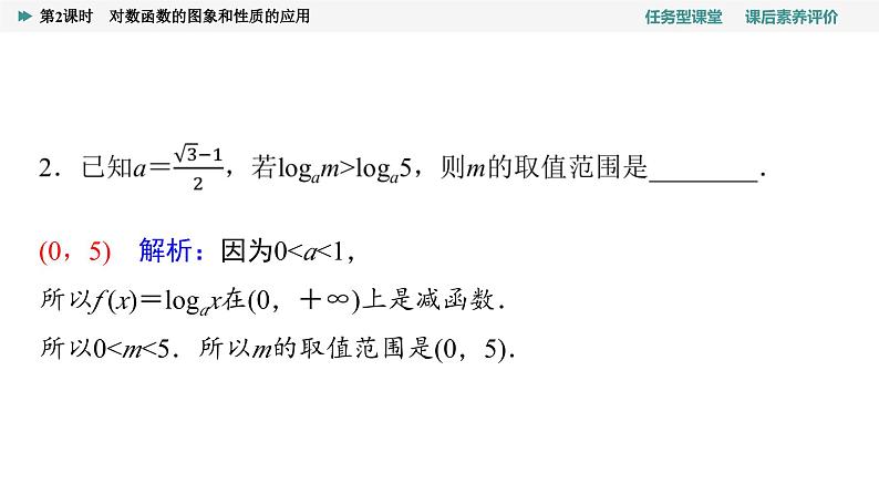 第4章　4.4　4.4.2　第2课时　对数函数的图象和性质的应用第7页