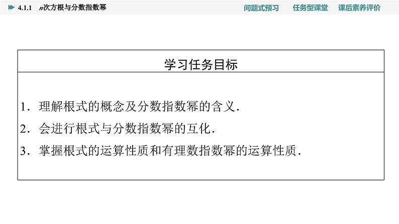 第4章　4.1　4.1.1　n次方根与分数指数幂第2页