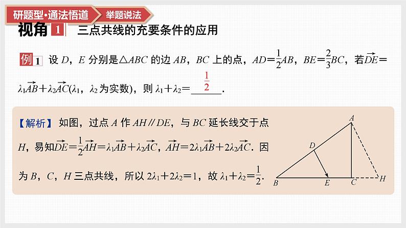 第5章　平面向量与复数 04　微难点10　抓住“爪形图”破解向量问题第3页