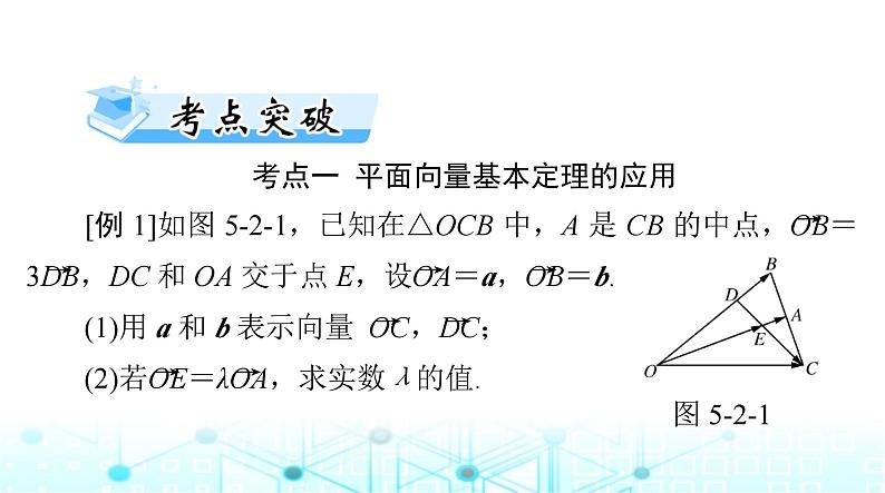 高考数学一轮复习第五章第二讲平面向量基本定理及坐标表示课件第7页