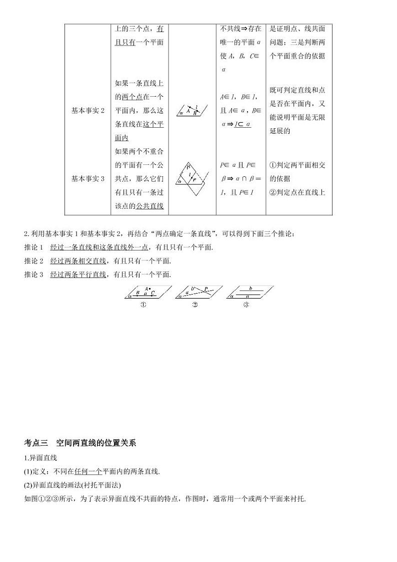 人教版高中数学必修第二册8.4 空间点、直线、平面之间的位置关系 同步精练(含解析)02
