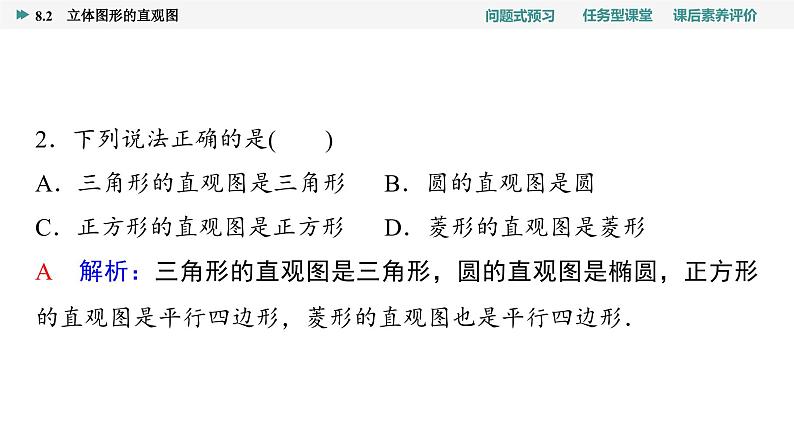 第8章　8.2　立体图形的直观图第7页