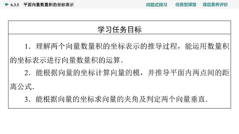 第6章　6.3　6.3.5　平面向量数量积的坐标表示第2页