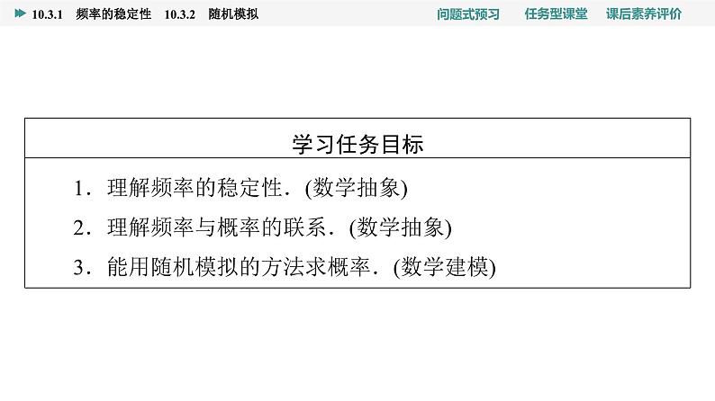 第10章　10.3　10.3.1　频率的稳定性　10.3.2　随机模拟第2页