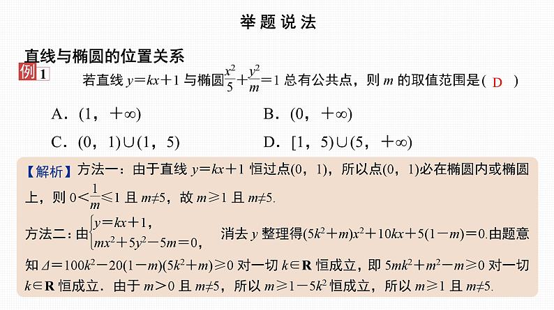 2025高考数学一轮复习-41.2-直线与椭圆【课件】02
