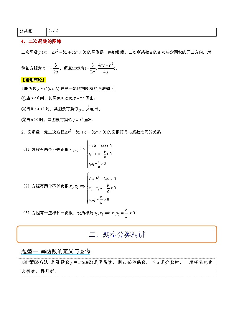 新高考数学一轮复习讲义 第09讲 二次函数与幂函数（2份打包，原卷版+含解析）02
