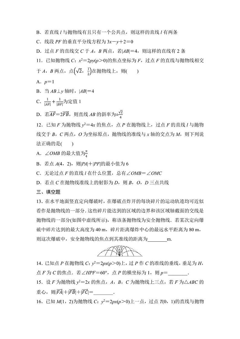 2025高考数学一轮复习-第43讲-抛物线-专项训练【含答案】第3页