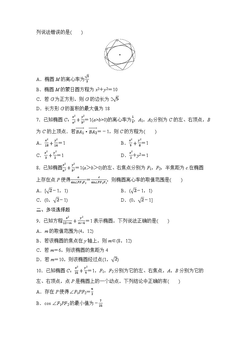 2025高考数学一轮复习-8.5.1-椭圆及其性质-专项训练【含答案】第2页