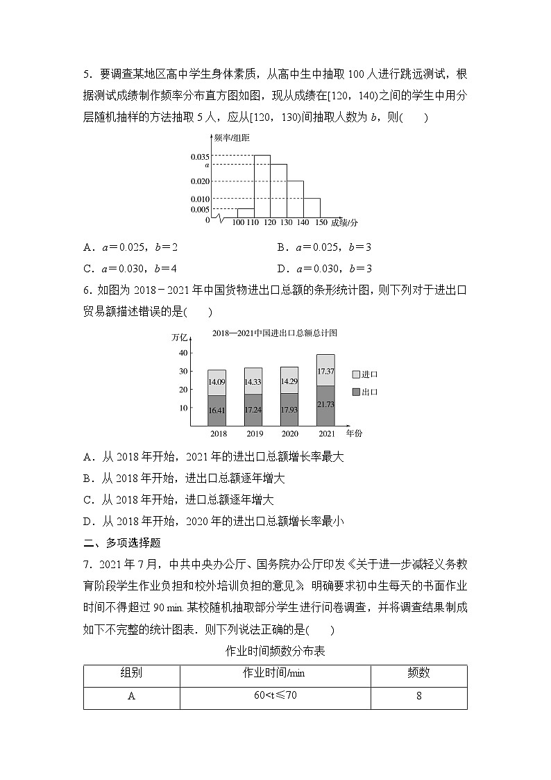 2025高考数学一轮复习-9.1-随机抽样、统计图表-专项训练【含答案】02