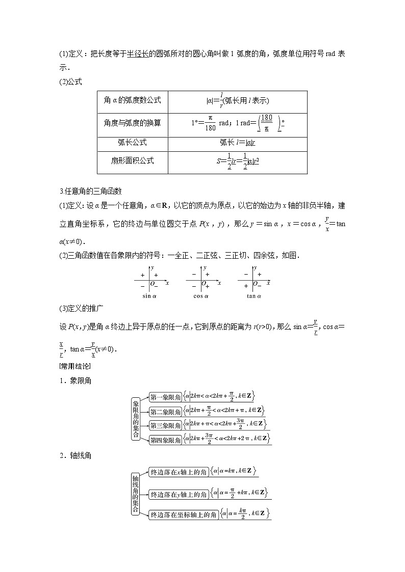 第四章　§4.1　任意角和弧度制、三角函数的概念-2025年新高考数学一轮复习（课件+讲义+练习）02