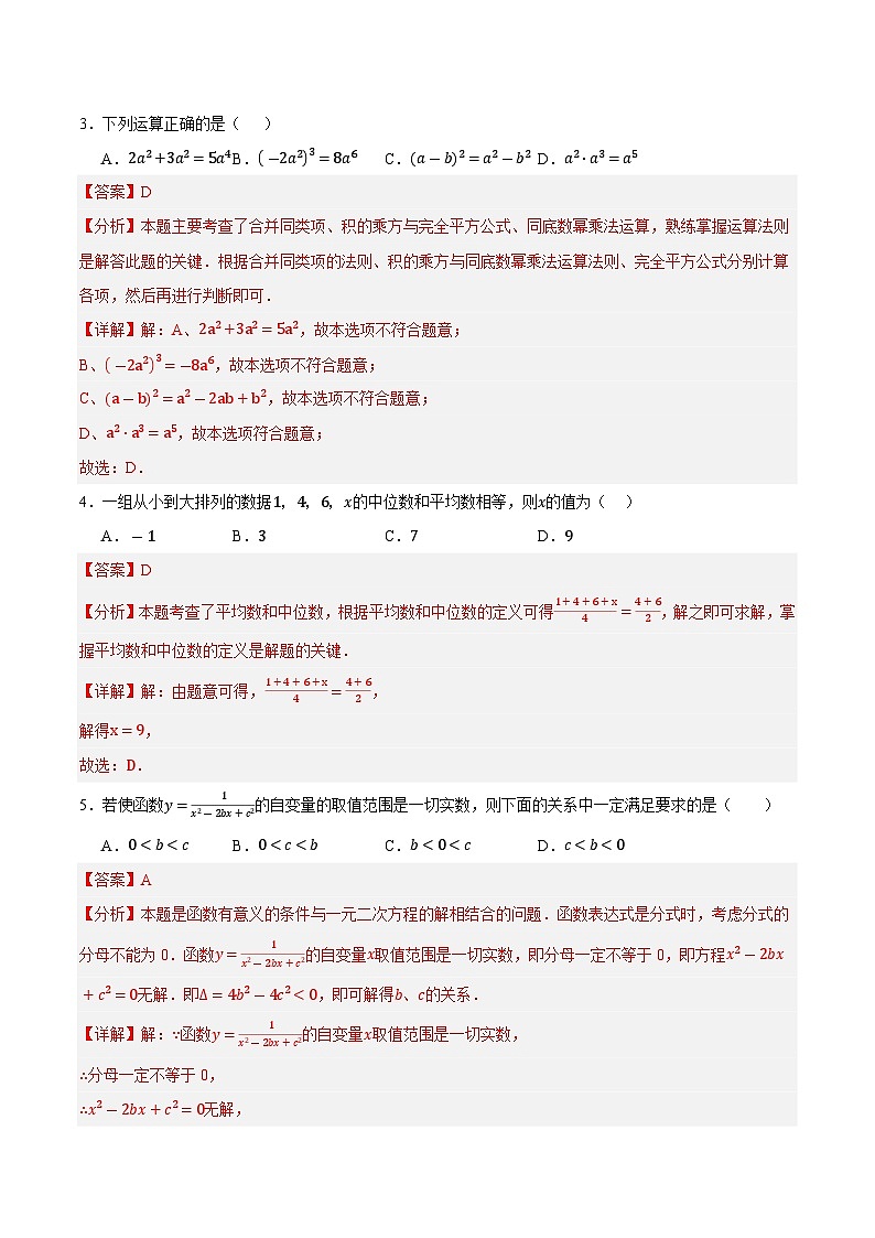 数学（辽宁专用）01 （解析版）第2页