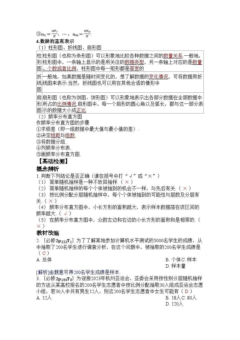 第9章 统计、成对数据的统计分析第2页