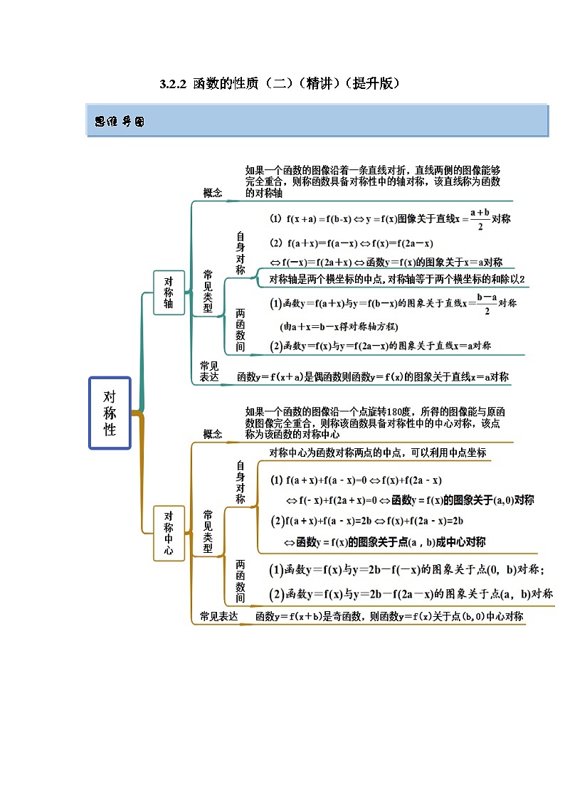 新高考数学一轮复习精讲精练3.2.2 函数的性质（二）（提升版）（2份打包，原卷版+解析版）01