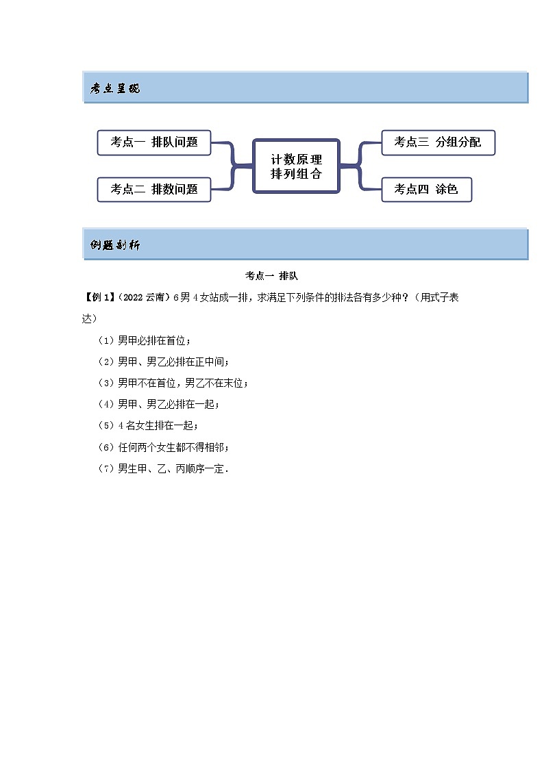 新高考数学一轮复习精讲精练8.1 计数原理及排列组合（提升版）（原卷版）第2页