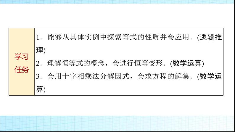 人教B版高中数学必修第一册第2章2-1-1等式的性质与方程的解集课件第2页