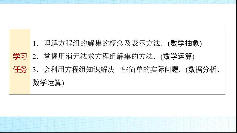 人教B版高中数学必修第一册第2章2-1-3方程组的解集课件第2页