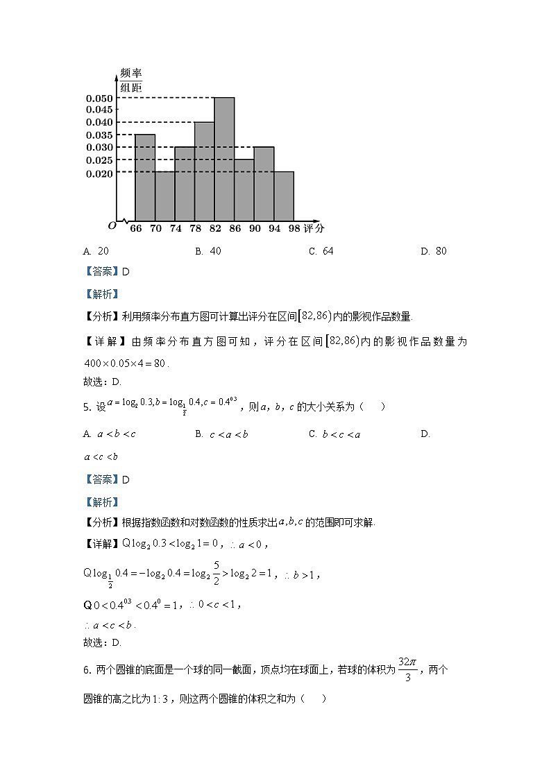 2021年高考真题天津卷 数学试题（解析版）03