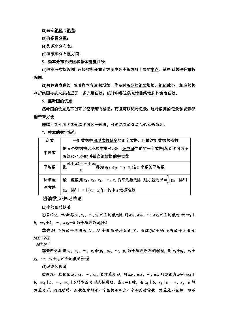 最新高考数学一轮复习-第十章-统计与统计案例【导学案】第2页