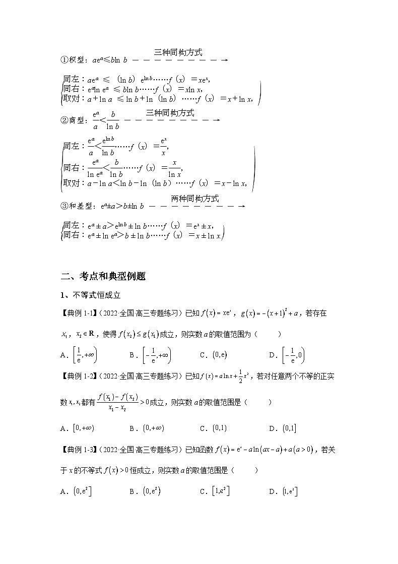新高考数学一轮复习 讲与练第12讲  导数的综合应用（原卷版）第2页