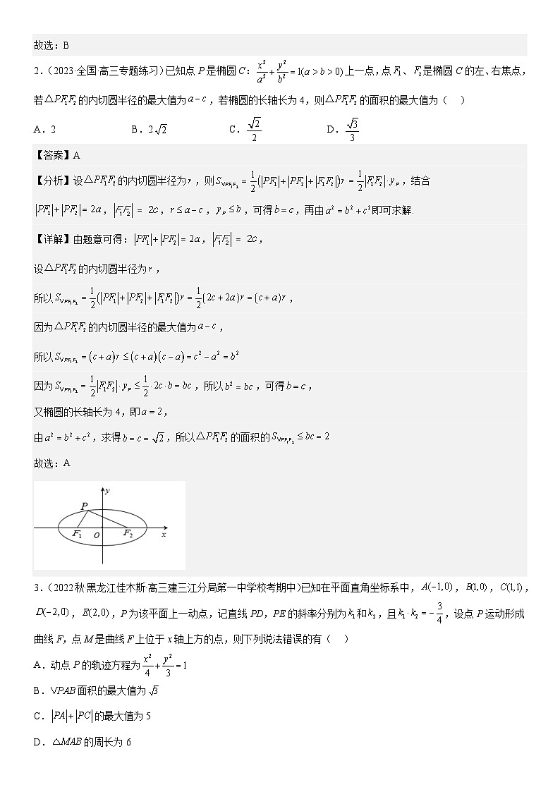新高考数学二轮复习讲义专题20 椭圆 (解析版）第3页