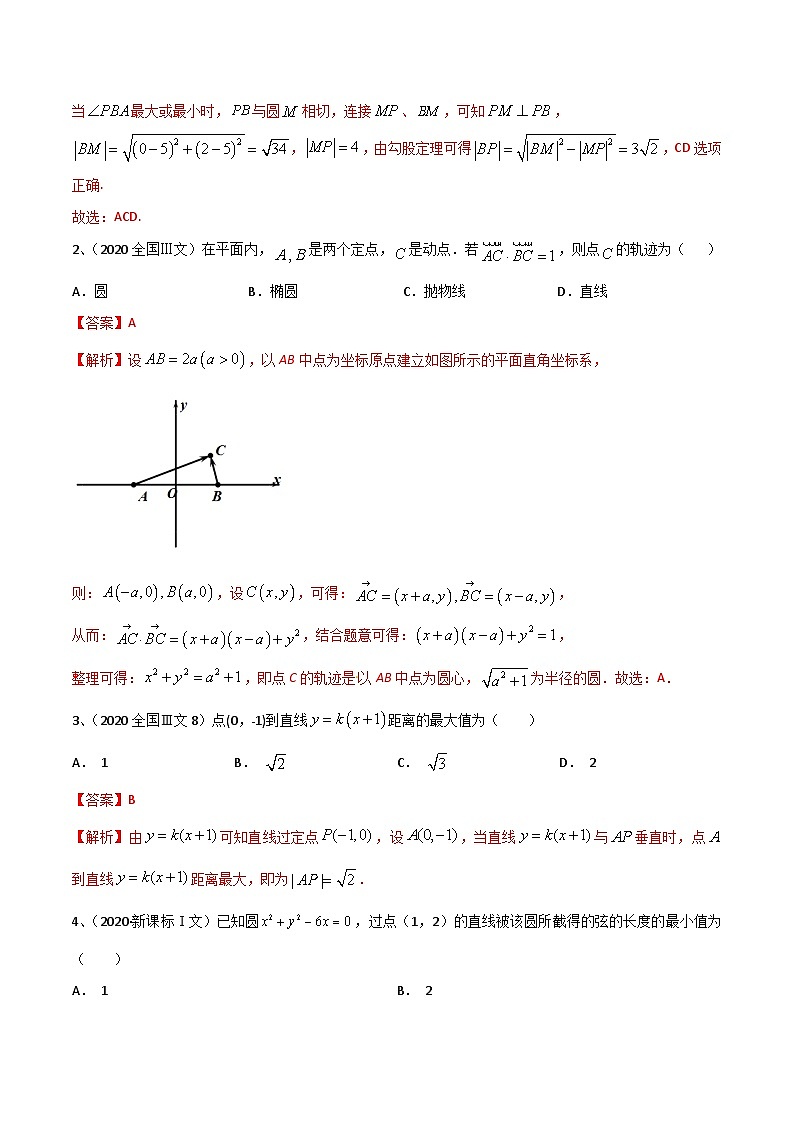 新高考数学二轮提升练专题14 直线与圆（解析版）第2页