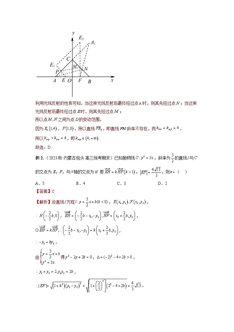 新高考数学二轮复习巩固练习17 圆锥曲线压轴小题（解析版）第2页