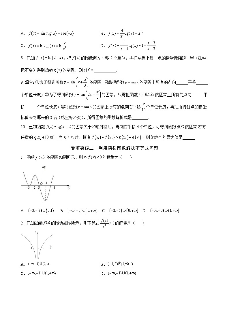 新高考数学一轮复习函数重难点专题13函数的图象(二)（2份打包，原卷版+解析版）02