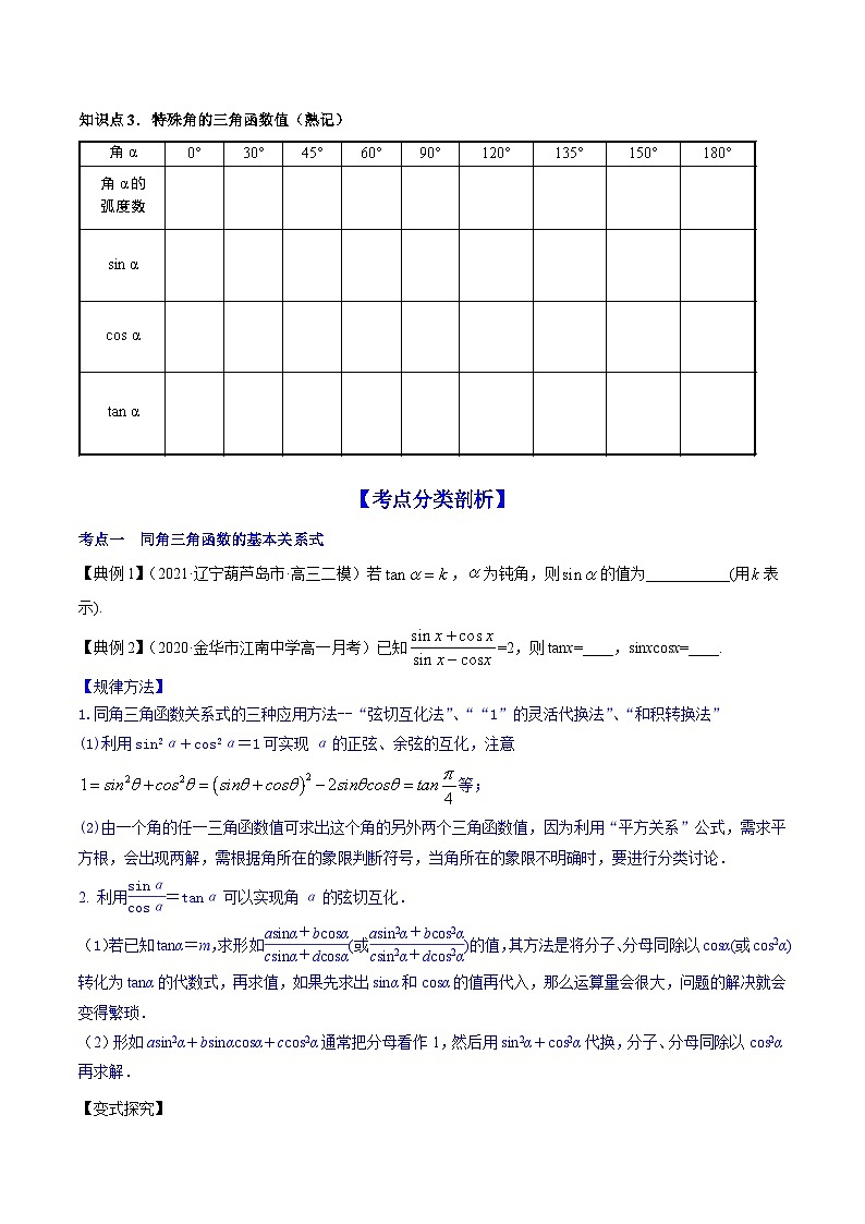 新高考数学一轮复习讲练测专题5.2同角三角函数的基本关系与诱导公式（讲）（2份打包，原卷版+解析版）02