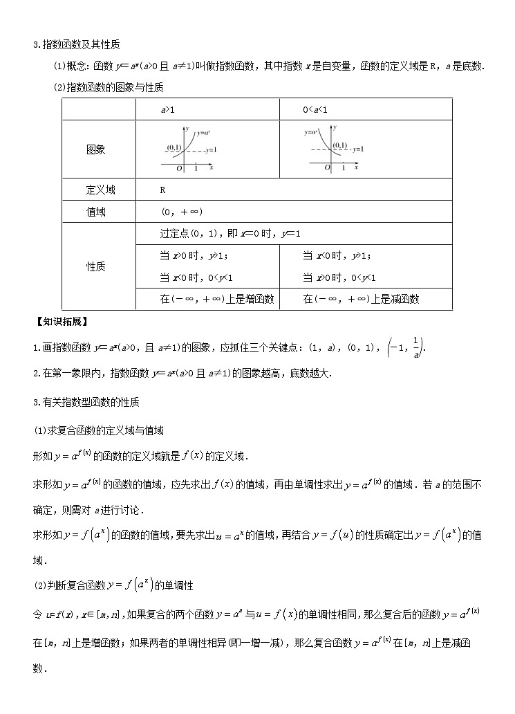 新高考数学一轮复习考点练习考点10  指数与指数函数（含详解）第3页