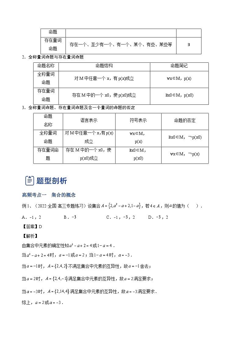 新高考数学一轮复习讲与练第01讲 集合与常用逻辑用语（讲）（2份打包，原卷版+解析版）03