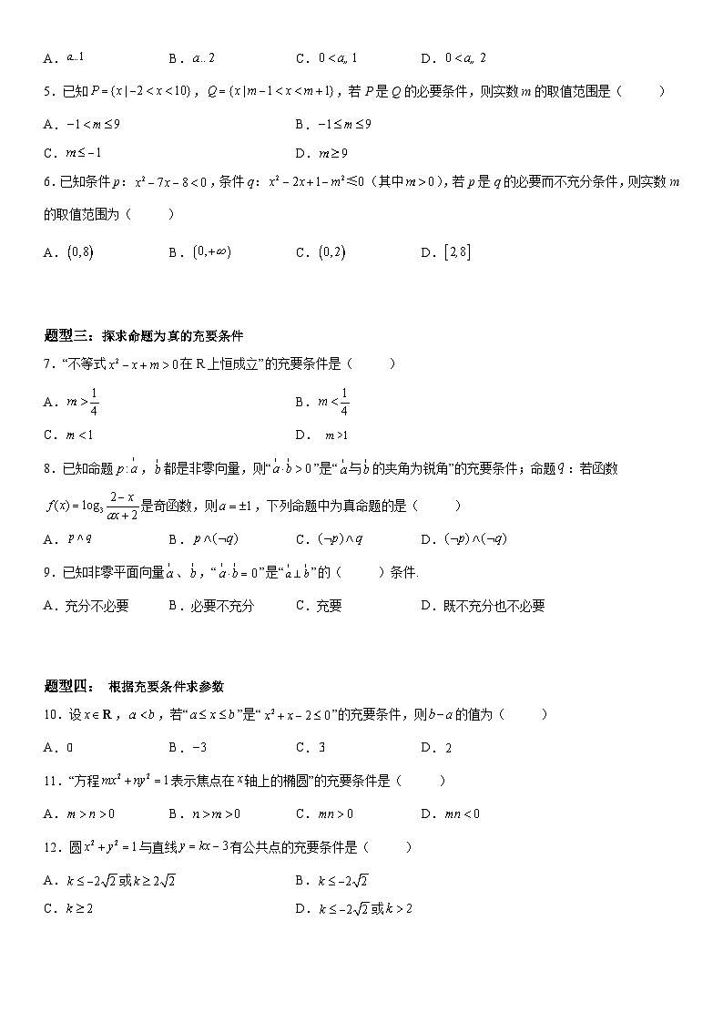 新高考数学一轮复习考点过关练习 充分、必要条件的综合应用（含解析）第2页