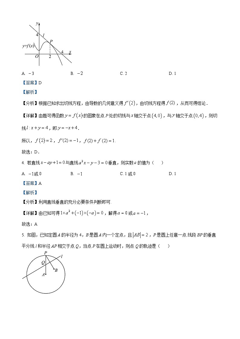 安徽省阜阳市第三中学2023-2024学年高二上学期期末数学试题（原卷版+解析版）02